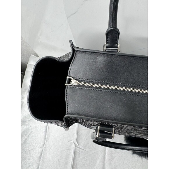 RARE 2015 Michael Kors GRACIE Large Genuine Python Leather Tote Graphite/Black - Picture 9 of 16